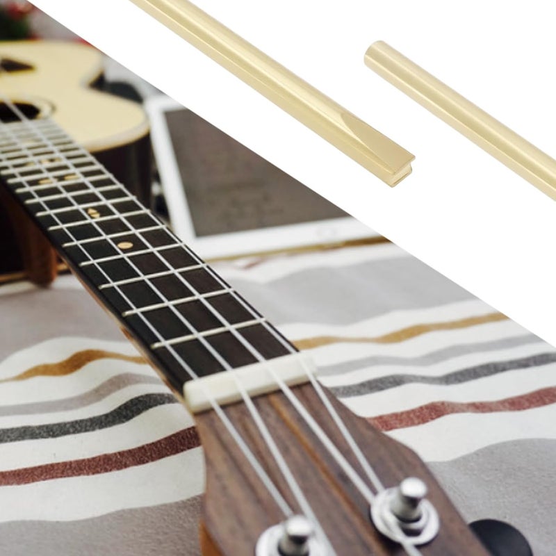 Briny River Guitar Fret Wire Setter Gold 120mm Guitar Fretboard Tools for Bass Ukulele - Image 2